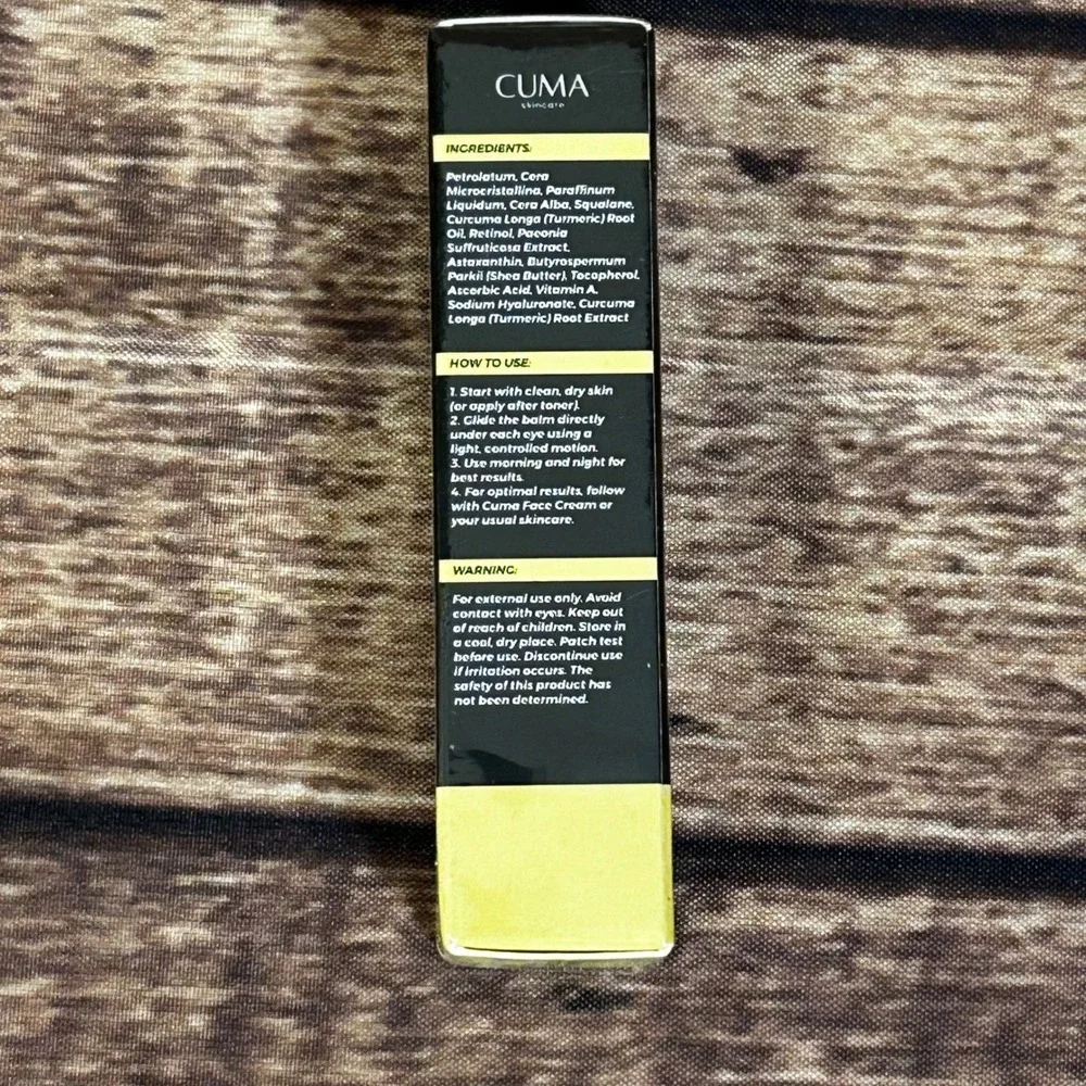 Cuma Skincare Cumabalm Turmeric Eye Stick Retinol Vitamin C 5g New Exp 2028